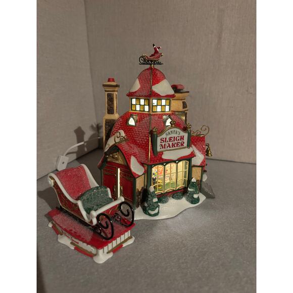 Dept 56 North Pole Series – Santa’s Sleigh Maker #56.56950 Limited Edition - Picture 2 of 13